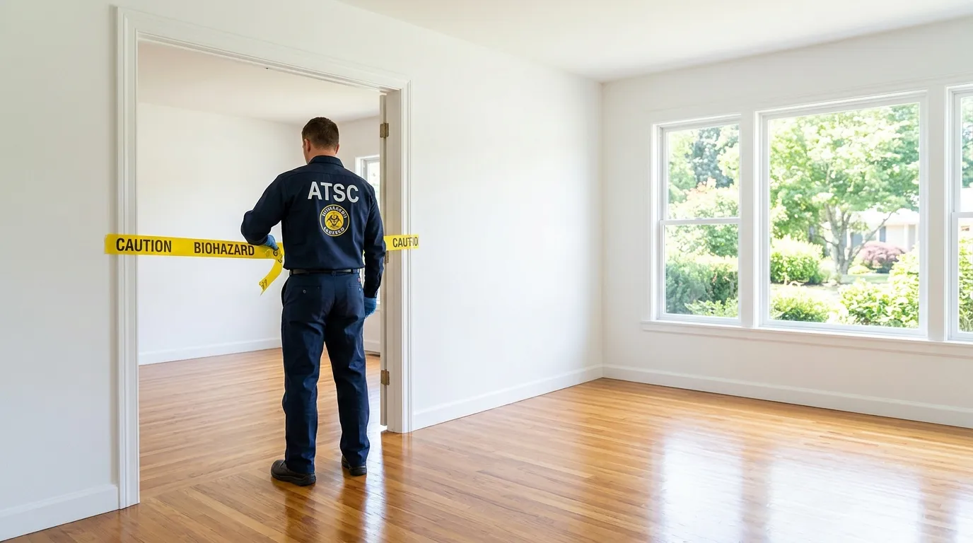 Certified biohazard cleanup crew performing Crime Scene Cleanup in Nacogdoches